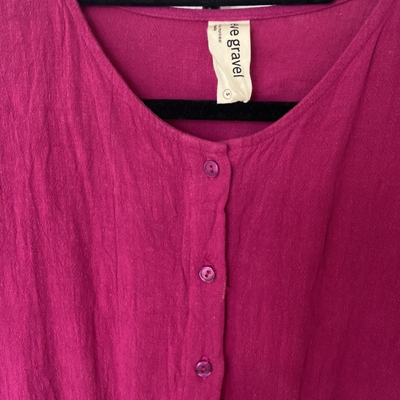 Eve gravel aquarium romper fuschia sz S - Picture 2 of 4